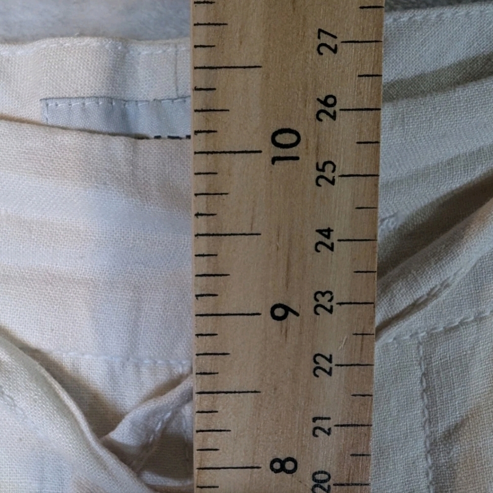 High waisted Wide Leg Linen Blend Pants - Picture 3 of 8